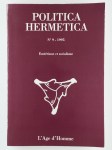 COLLECTIF,Politica hermetica n° 9 - 1995. Esotérisme et socialisme.