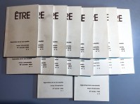 KLEIN Jean (dir.),Être. Approches de la non-dualité. Revue trimestrielle. Lot de 5 annés complètes de 1989 à 1992 et n° 1 et 2 de 1993, soit 18 vol.