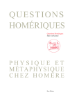 VAN KASTEEL Hans,Questions homériques. Physique et métaphysique chez Homère.