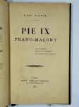 TAXIL Léo,Pie IX Franc-Maçon ?