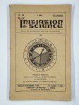 COLLECTIF,Initiation et science. Revue de recherches des lois inconnues. n°54. 17e année. Juillet-août-septembre1962.